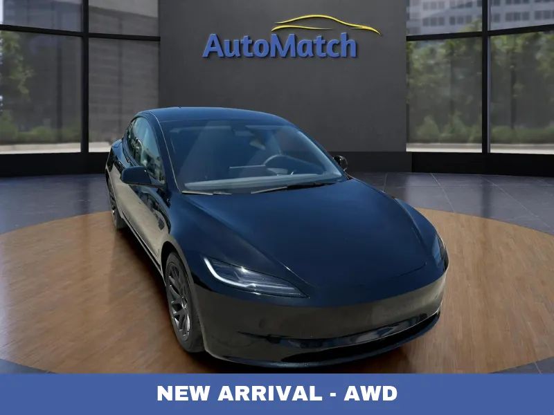 Black 2026 Tesla Model 3 Sedan All-Wheel Drive Automatic