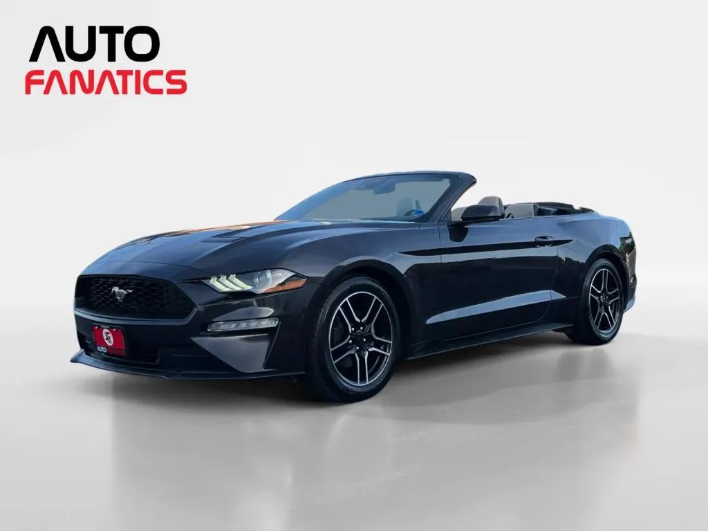 Gray 2022 Ford Mustang EcoBoost Premium Convertible RWD Convertible Rear-Wheel Drive Automatic
