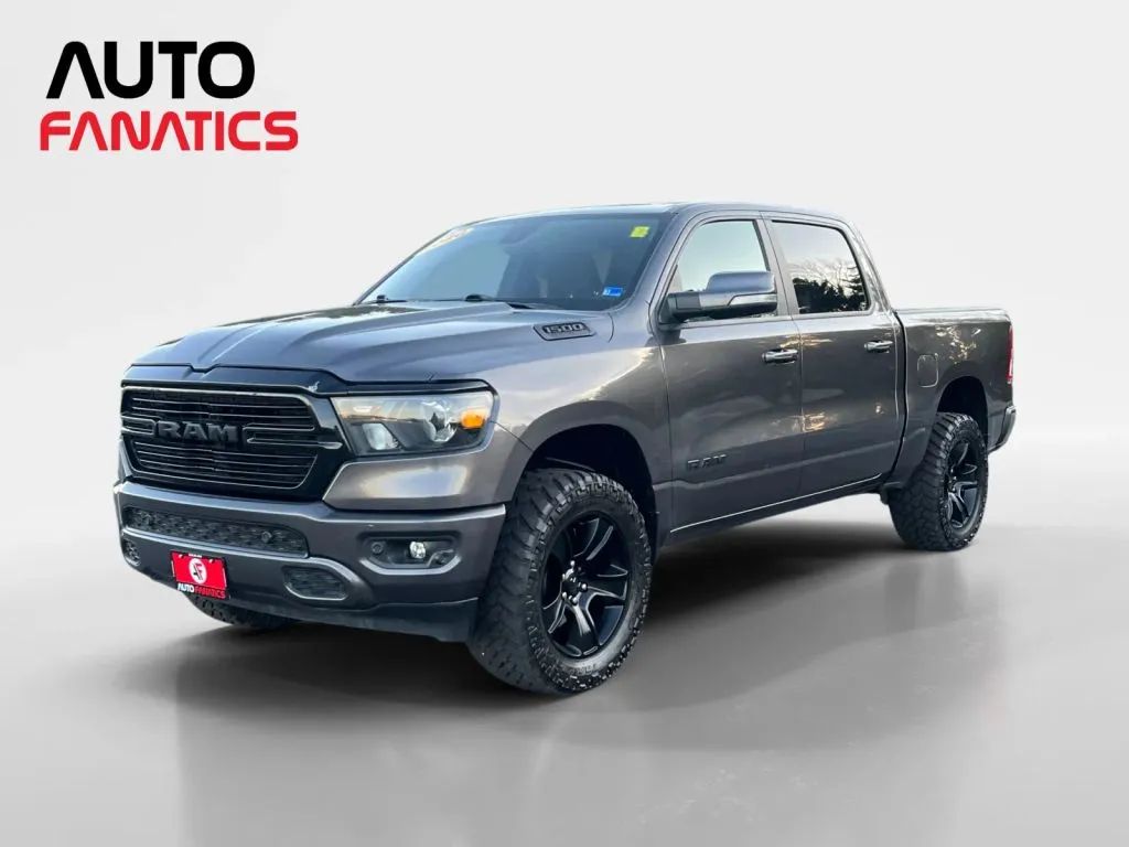 Gray 2020 RAM 1500 Pickup Truck Four-Wheel Drive 8-Speed Automatic