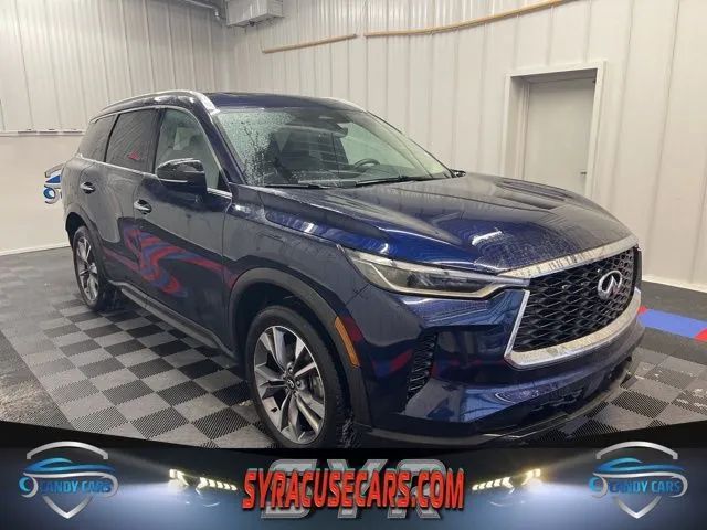 Blue 2024 INFINITI QX60 Luxe AWD SUV / Crossover All-Wheel Drive 9-Speed Automatic