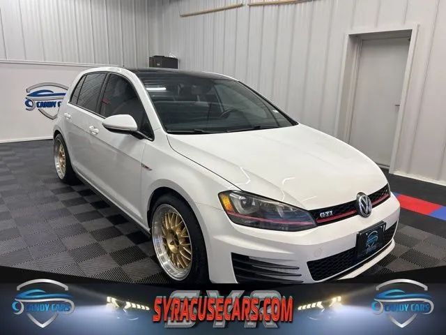 White 2015 Volkswagen Golf GTI 2.0T Autobahn 4-Door FWD Hatchback Front-Wheel Drive 6-Speed Manual
