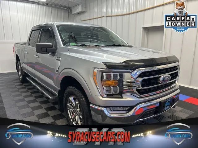 Silver 2022 Ford F-150 Pickup Truck Four-Wheel Drive Automatic