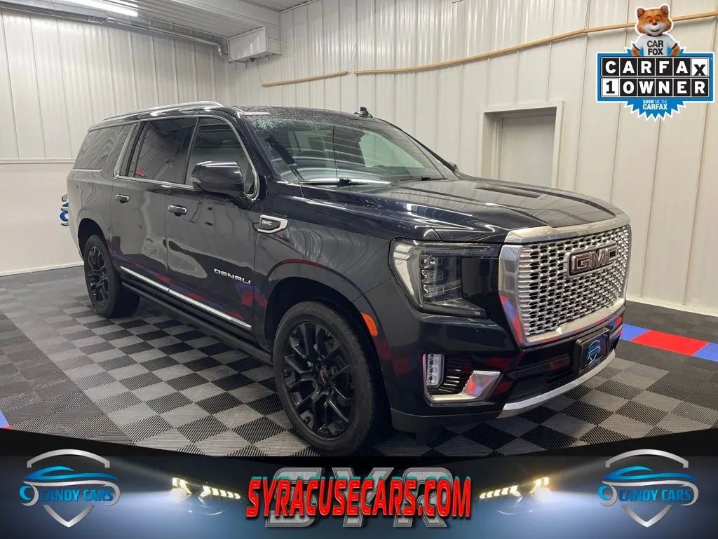 Blue 2023 GMC Yukon XL SUV / Crossover Four-Wheel Drive