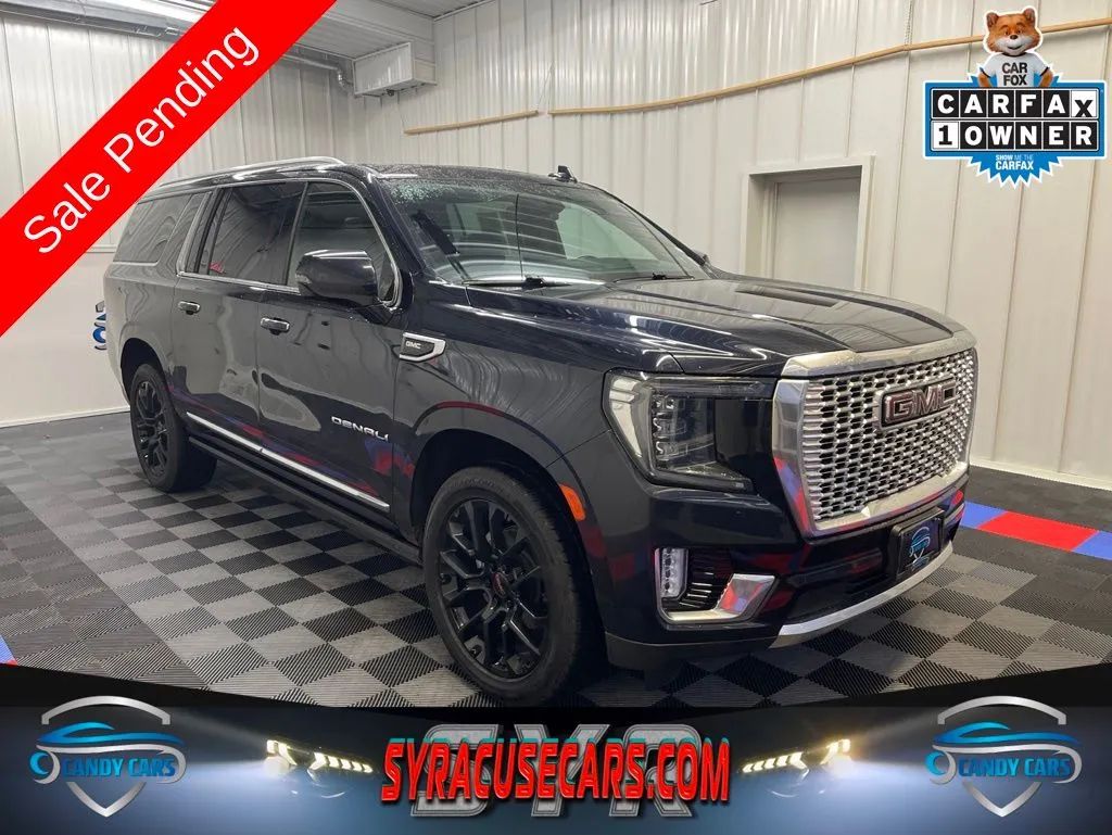 Blue 2023 GMC Yukon XL SUV / Crossover Four-Wheel Drive