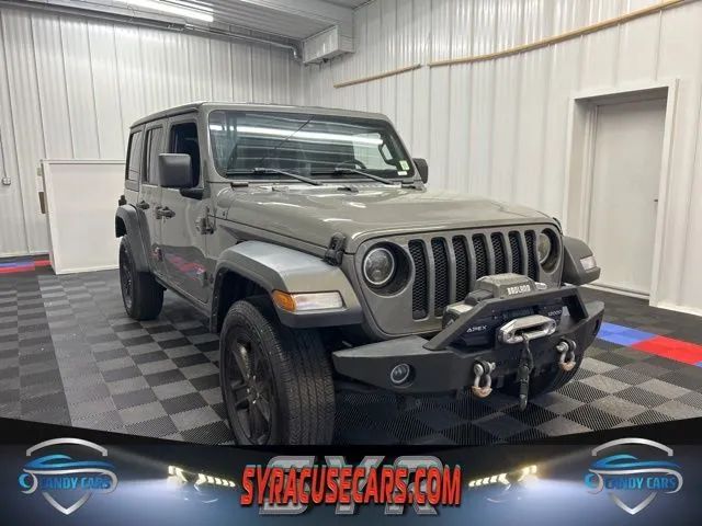 Gray 2022 Jeep Wrangler SUV / Crossover Four-Wheel Drive 6-Speed Manual