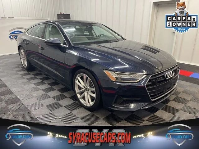 Blue 2022 Audi A7 Sedan All-Wheel Drive 7-Speed Automatic