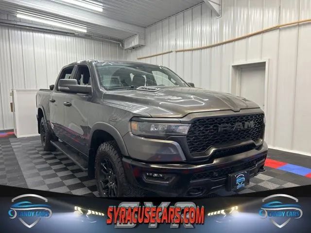 Gray 2025 RAM 1500 Pickup Truck Four-Wheel Drive 8-Speed Automatic