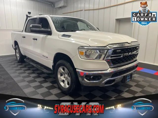 White 2024 RAM 1500 Pickup Truck Four-Wheel Drive 8-Speed Automatic