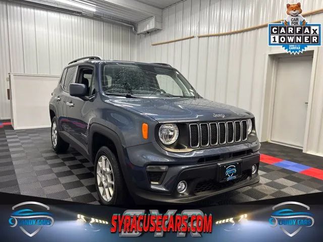 Blue 2021 Jeep Renegade SUV / Crossover Four-Wheel Drive 9-Speed Automatic