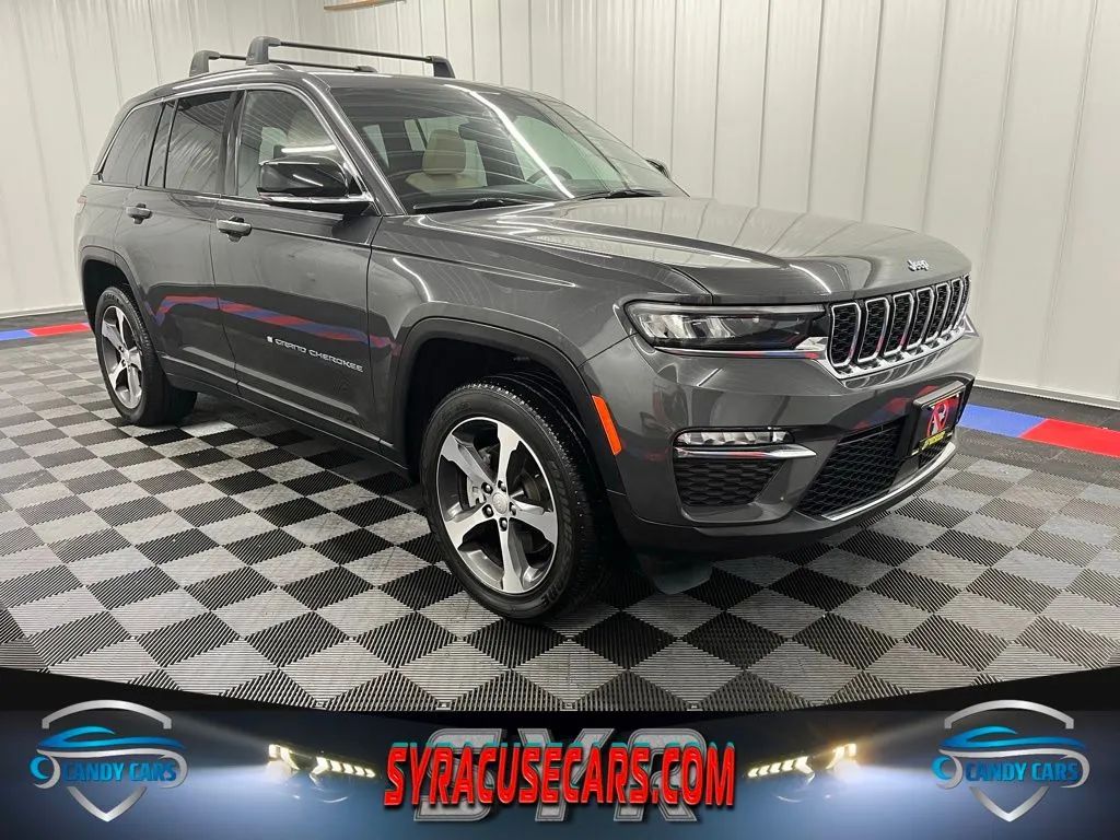 Gray 2023 Jeep Grand Cherokee 4xe SUV / Crossover Four-Wheel Drive 8-Speed Automatic