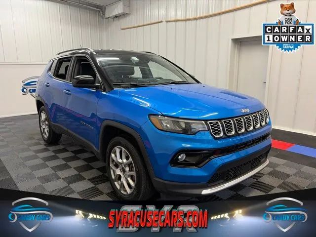 Blue 2025 Jeep Compass SUV / Crossover Four-Wheel Drive 8-Speed Automatic