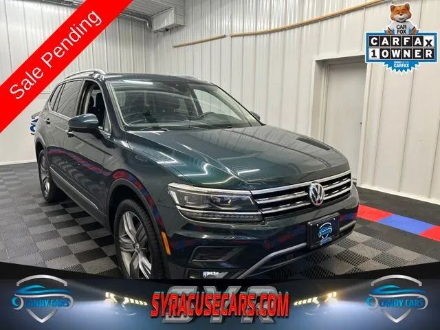 Green 2019 Volkswagen Tiguan SUV / Crossover All-Wheel Drive 8-Speed Automatic