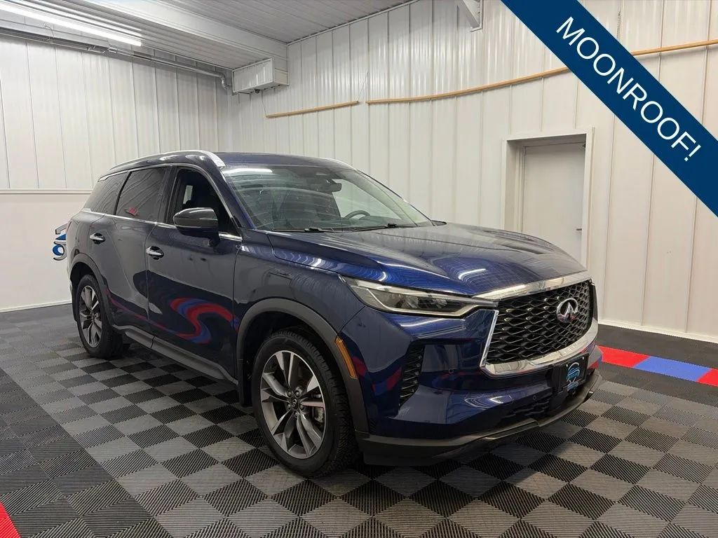 Blue 2025 INFINITI QX60 SUV / Crossover All-Wheel Drive 9-Speed Automatic