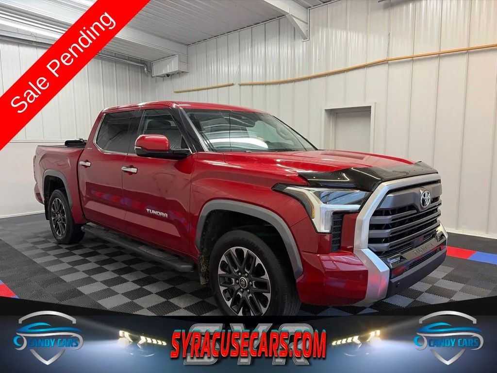 Red 2022 Toyota Tundra Pickup Truck Four-Wheel Drive Automatic
