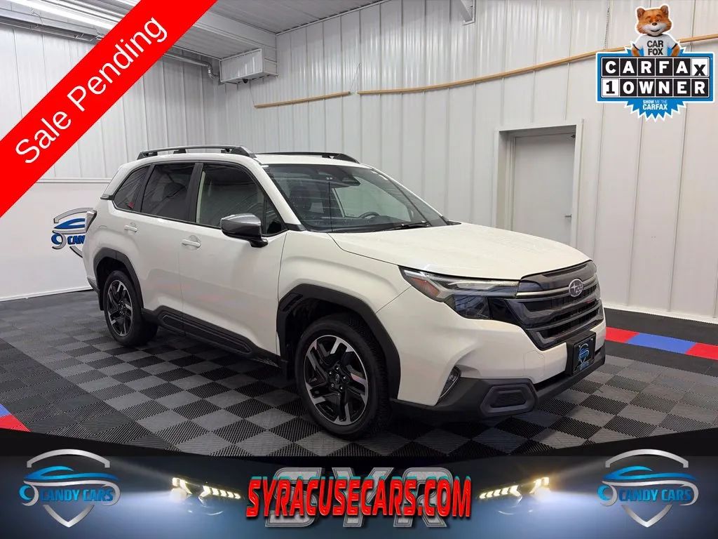 White 2025 Subaru Forester SUV / Crossover All-Wheel Drive Continuously Variable Transmission