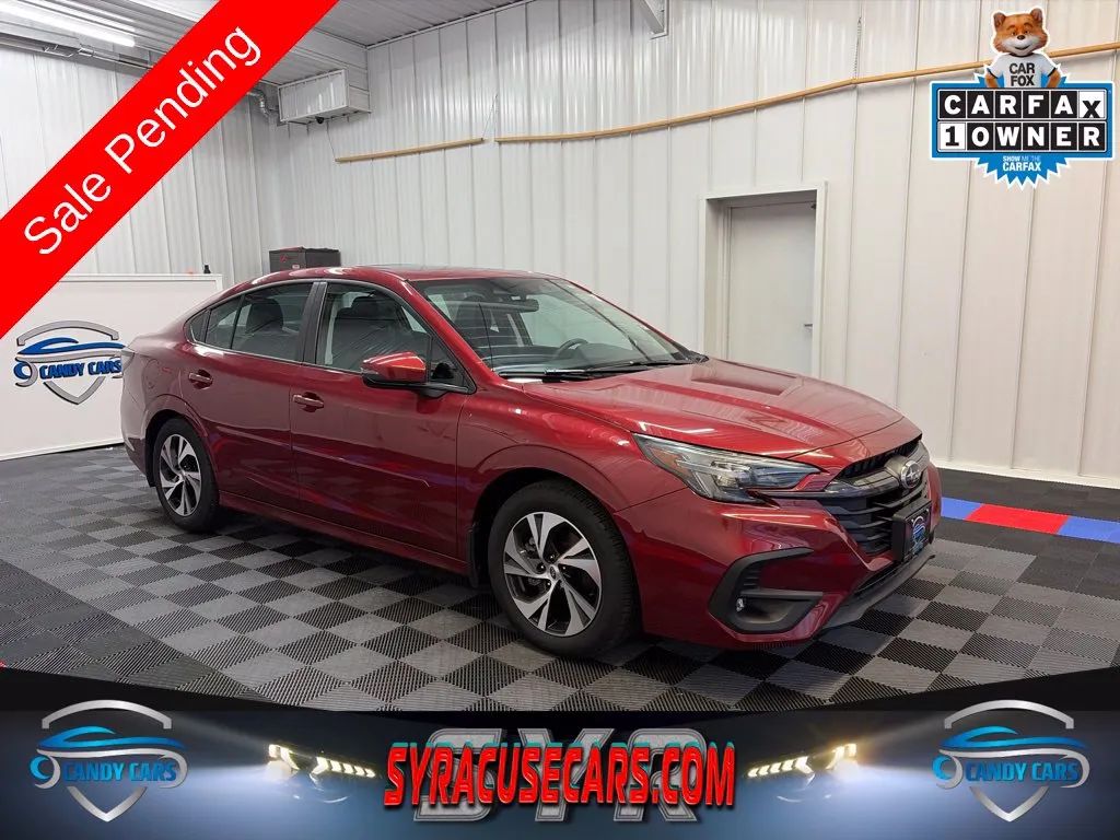 Red 2025 Subaru Legacy Sedan All-Wheel Drive Continuously Variable Transmission