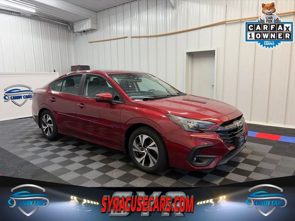 Red 2025 Subaru Legacy Sedan All-Wheel Drive Continuously Variable Transmission