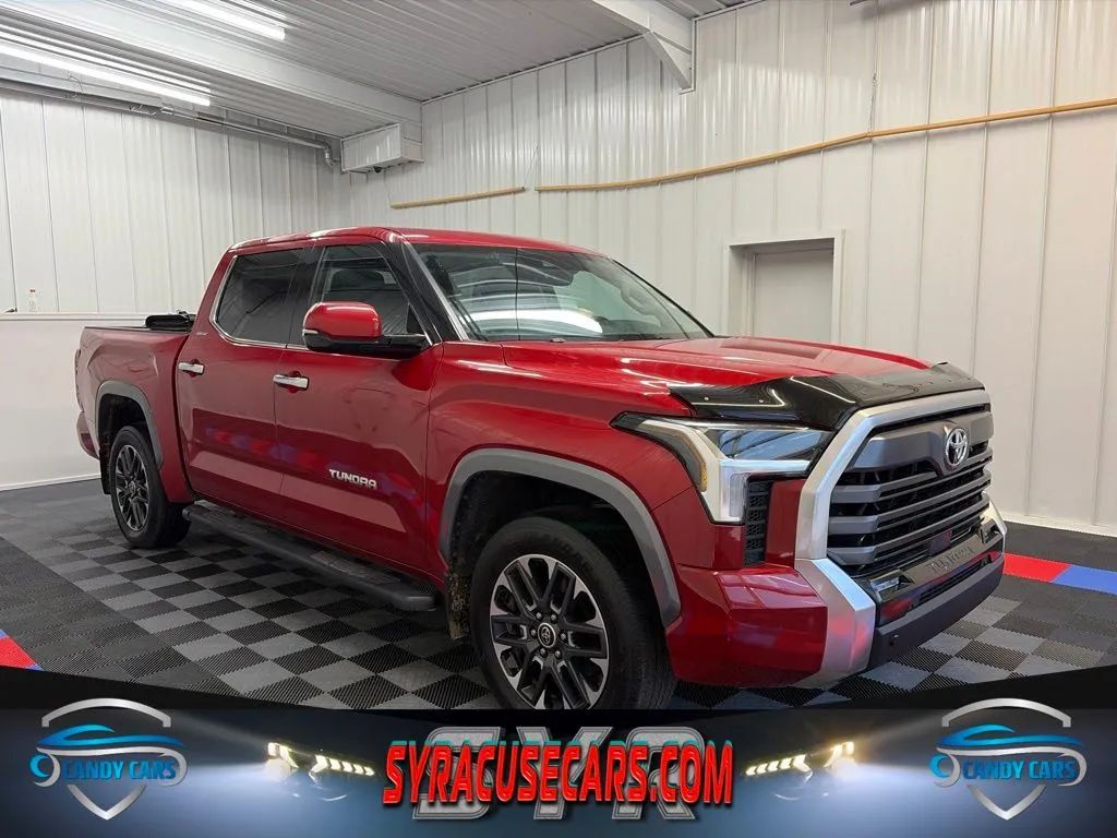 Red 2022 Toyota Tundra Pickup Truck Four-Wheel Drive Automatic