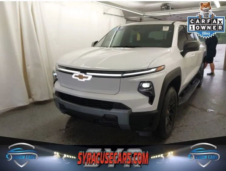 White 2026 Chevrolet Silverado EV Pickup Truck All-Wheel Drive Automatic