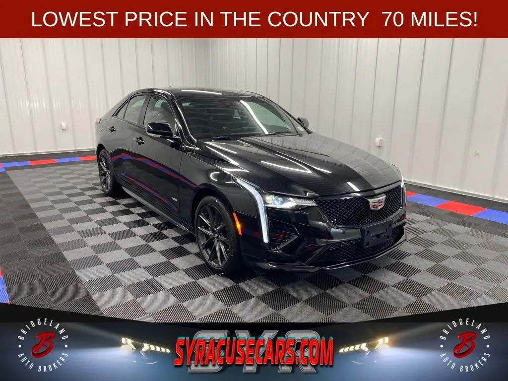 Black 2025 Cadillac CT4 V-Series AWD Sedan All-Wheel Drive Automatic