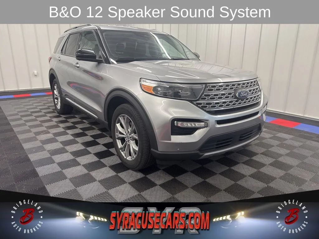 Silver 2023 Ford Explorer Limited AWD SUV / Crossover All-Wheel Drive Automatic