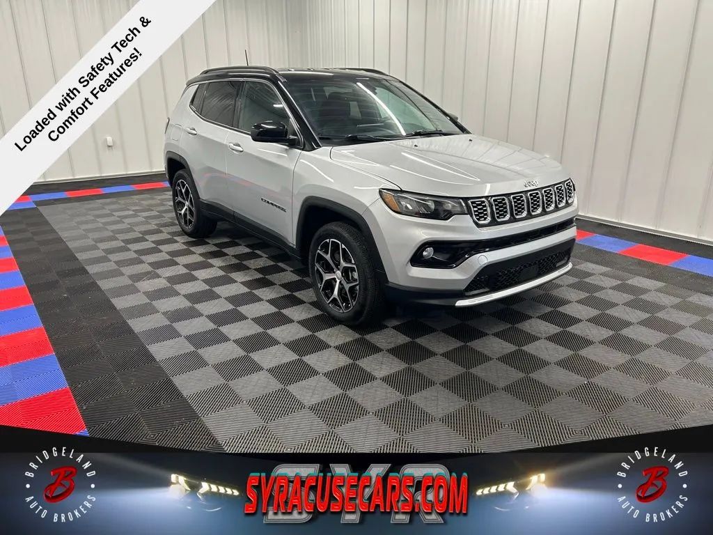 Silver 2024 Jeep Compass Limited 4WD SUV / Crossover Four-Wheel Drive 8-Speed Automatic