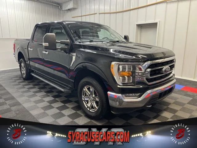 Black 2021 Ford F-150 XLT 4WD Pickup Truck Four-Wheel Drive