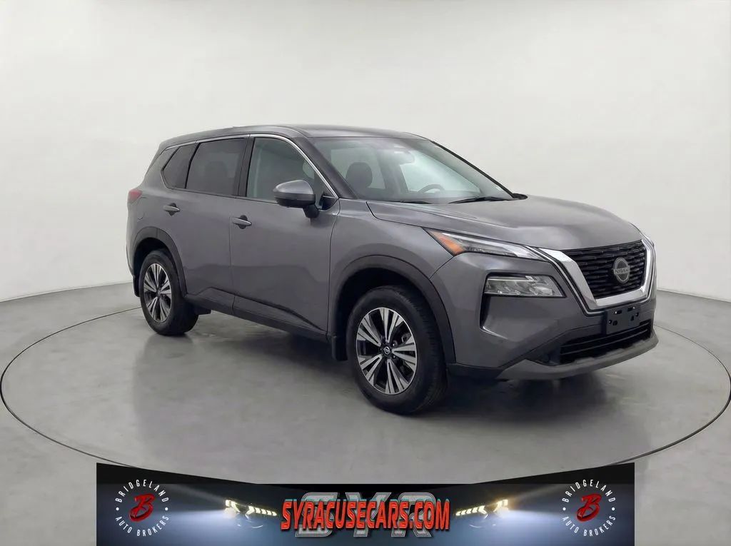 Gray 2021 Nissan Rogue SV AWD SUV / Crossover All-Wheel Drive Continuously Variable Transmission