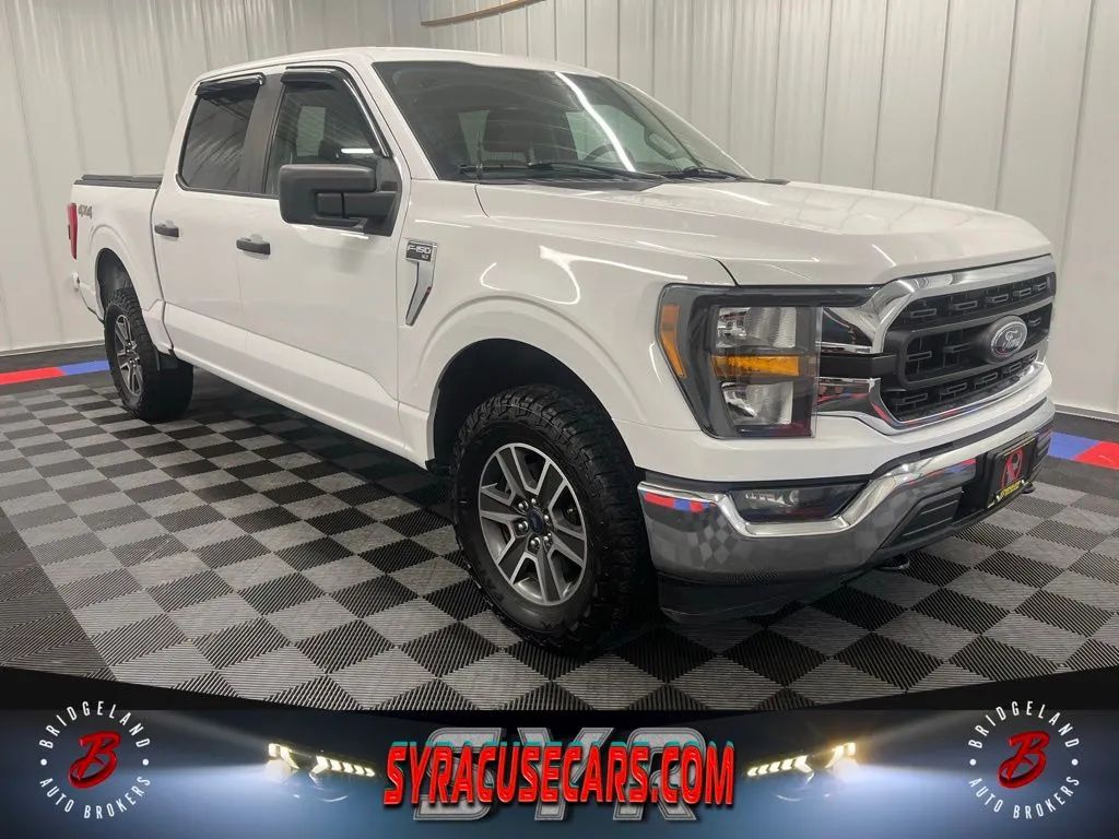 White 2023 Ford F-150 Pickup Truck Four-Wheel Drive Automatic