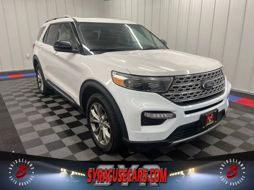 White 2022 Ford Explorer SUV / Crossover All-Wheel Drive Automatic