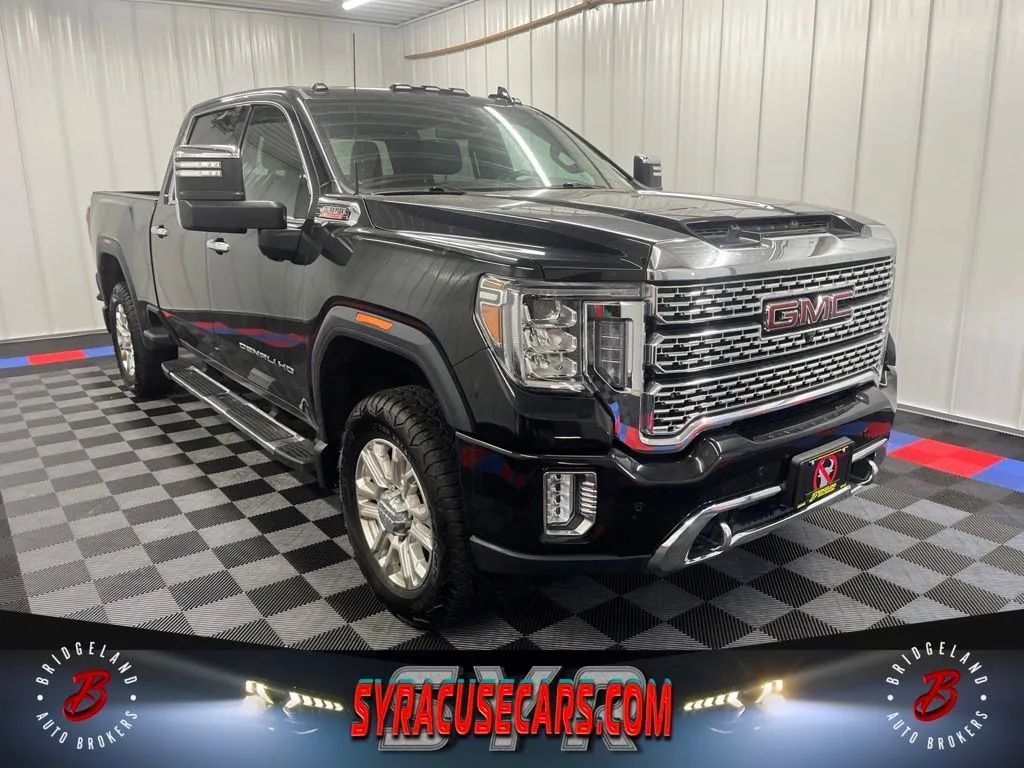 Black 2022 GMC Sierra 2500HD Pickup Truck Four-Wheel Drive Automatic