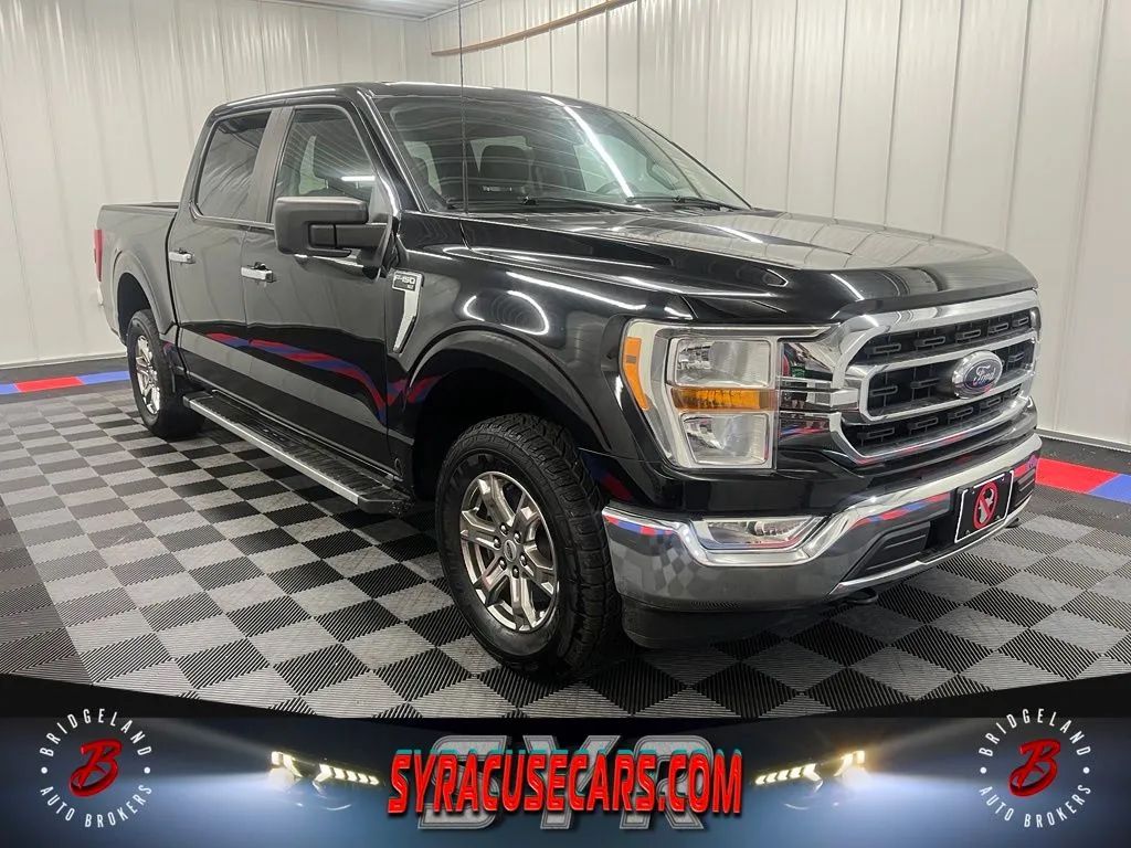 Black 2023 Ford F-150 Pickup Truck Four-Wheel Drive Automatic