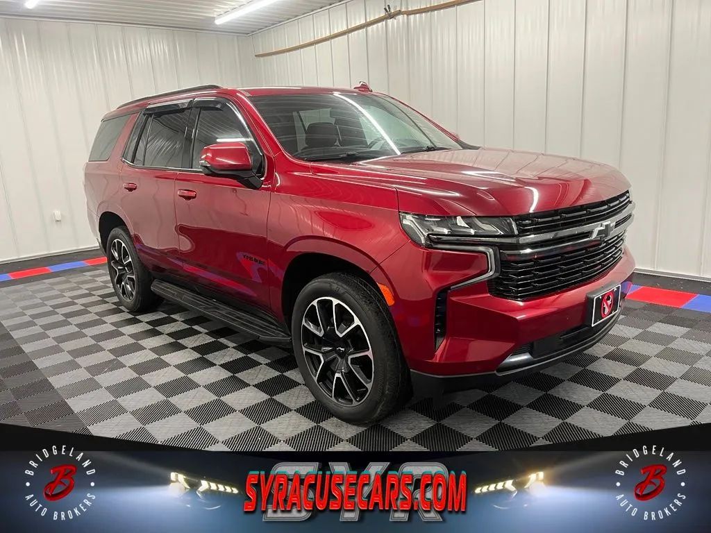 Red 2021 Chevrolet Tahoe SUV / Crossover Four-Wheel Drive 