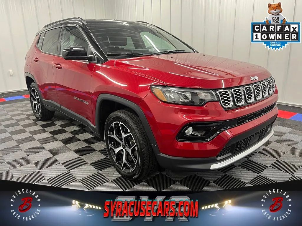 Red 2025 Jeep Compass SUV / Crossover Four-Wheel Drive 8-Speed Automatic