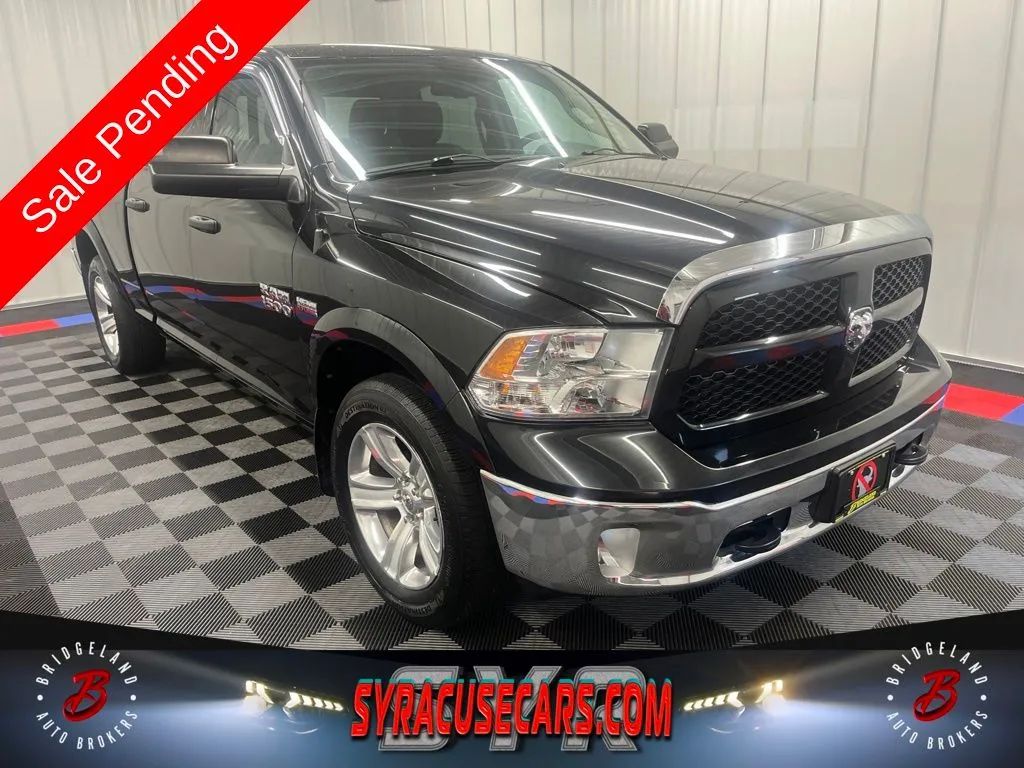 Black 2016 RAM 1500 Pickup Truck Four-Wheel Drive 8-Speed Automatic