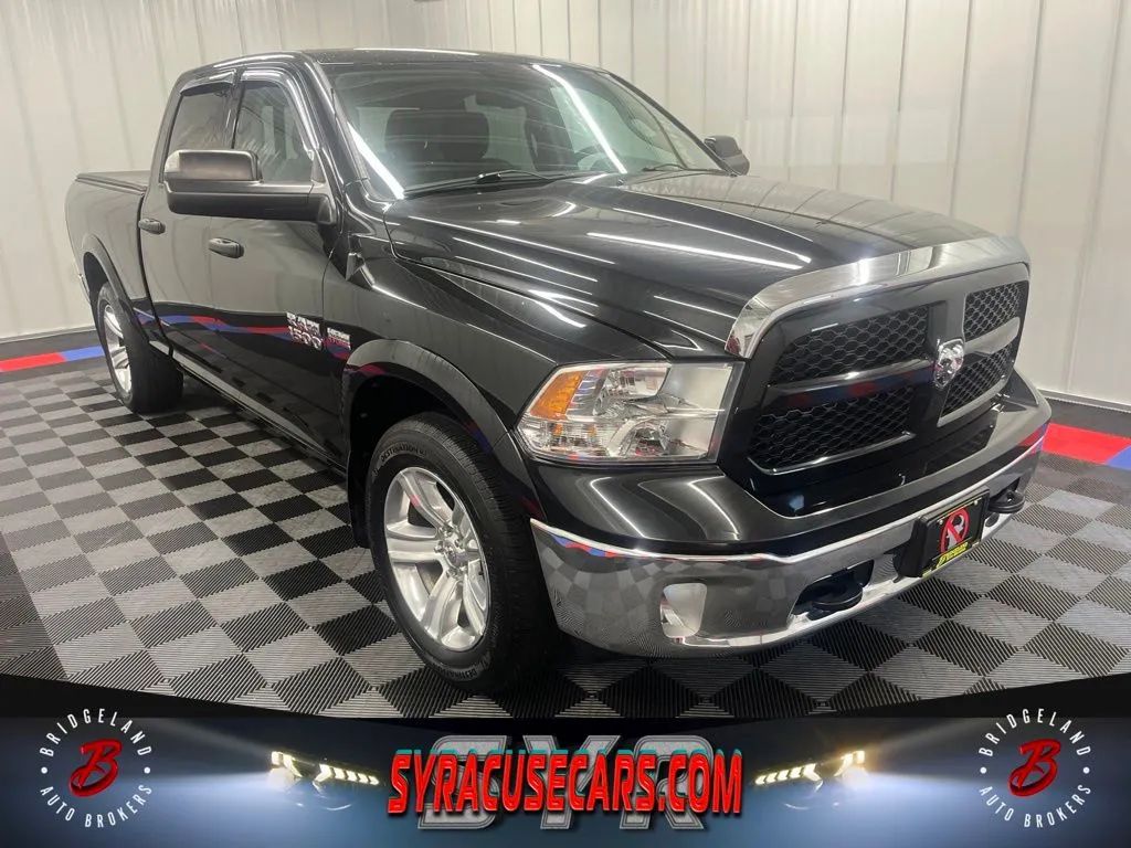 Black 2016 RAM 1500 Pickup Truck Four-Wheel Drive 8-Speed Automatic