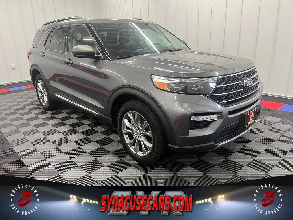 Gray 2022 Ford Explorer SUV / Crossover All-Wheel Drive Automatic