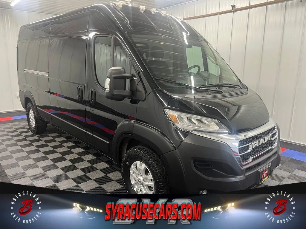 Black 2024 RAM ProMaster Van Front-Wheel Drive 9-Speed Automatic