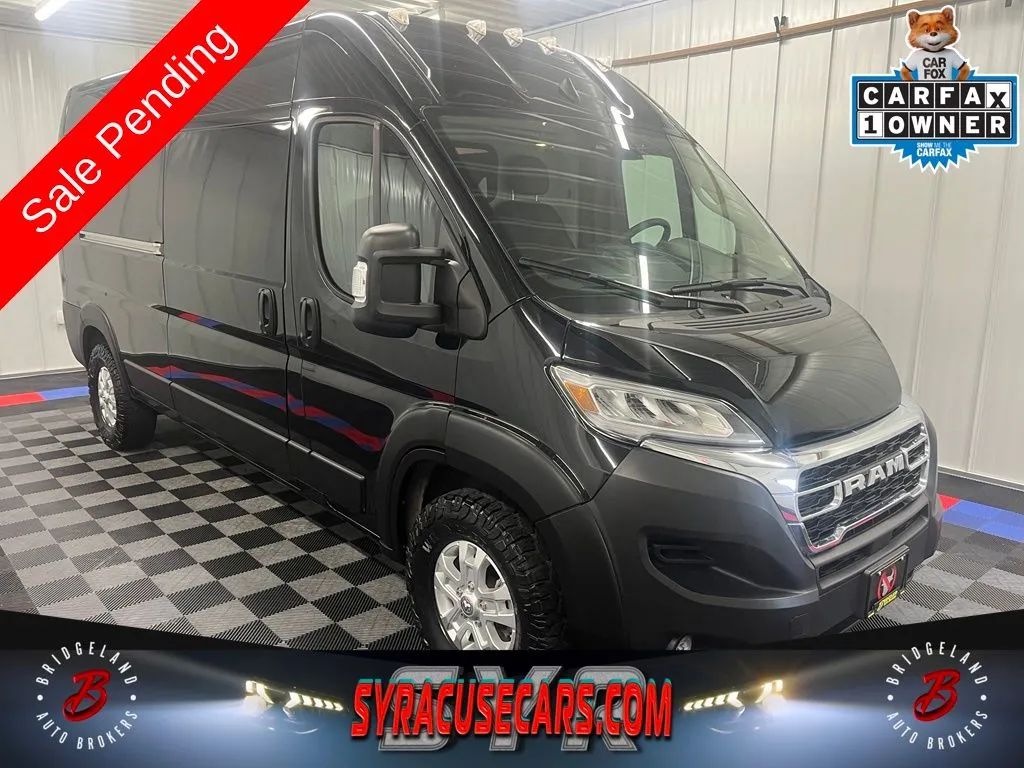 Black 2024 RAM ProMaster Van Front-Wheel Drive 9-Speed Automatic