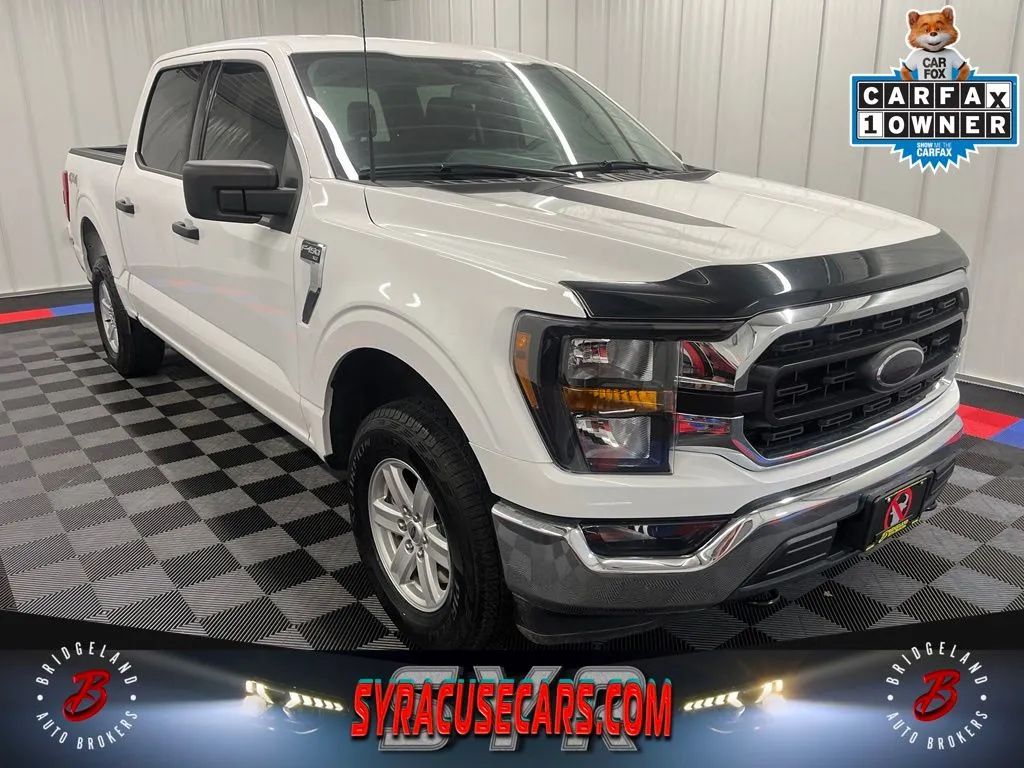 White 2023 Ford F-150 Pickup Truck Four-Wheel Drive Automatic