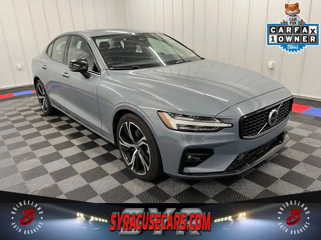 Gray 2024 Volvo S60 Sedan All-Wheel Drive Automatic