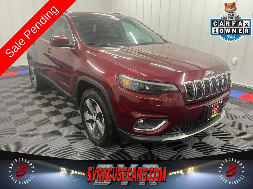 Red 2019 Jeep Cherokee SUV / Crossover Four-Wheel Drive 9-Speed Automatic