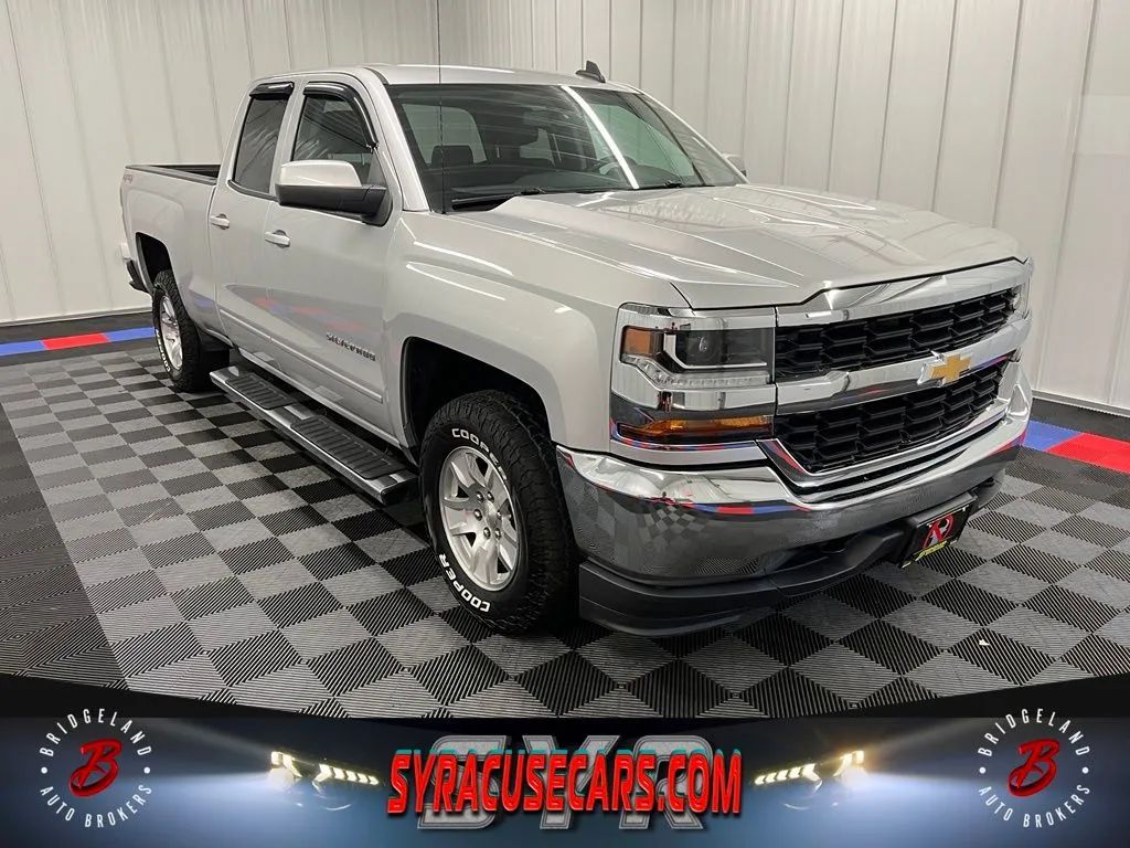 Gray 2019 Chevrolet Silverado 1500 Pickup Truck Four-Wheel Drive 6-Speed Automatic Overdrive