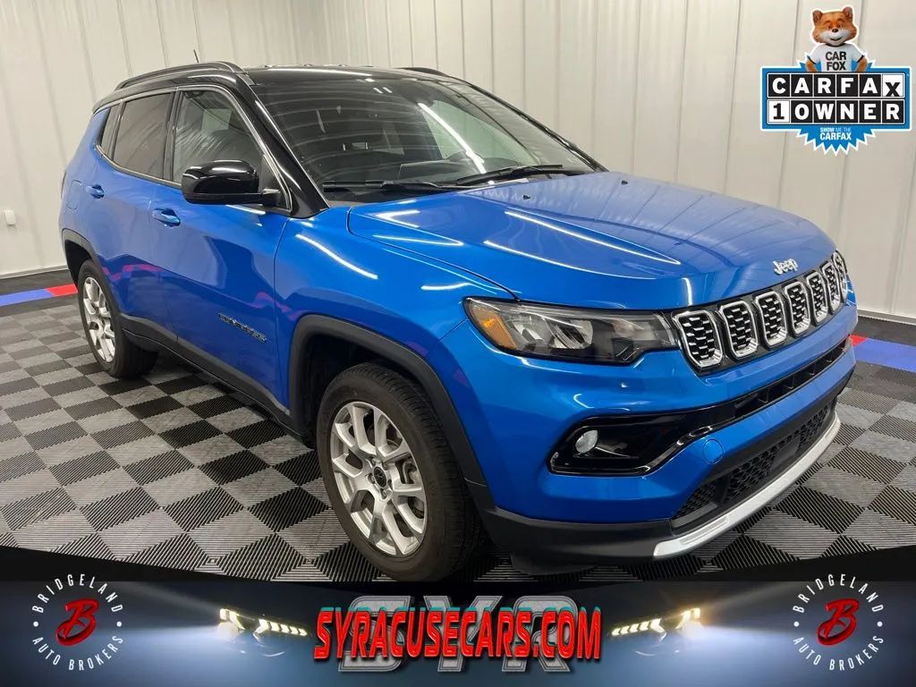Blue 2025 Jeep Compass SUV / Crossover Four-Wheel Drive 8-Speed Automatic