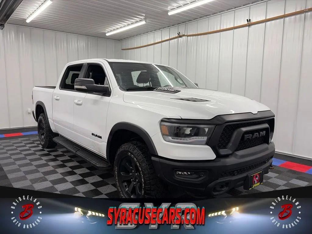 White 2022 RAM 1500 Pickup Truck Four-Wheel Drive 8-Speed Automatic
