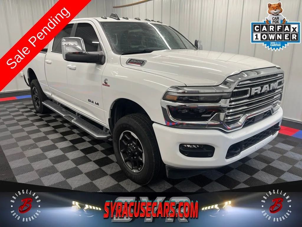 White 2026 RAM 3500 Pickup Truck Four-Wheel Drive 8-Speed Automatic