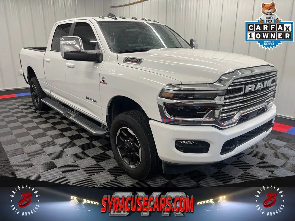 White 2026 RAM 3500 Pickup Truck Four-Wheel Drive 8-Speed Automatic