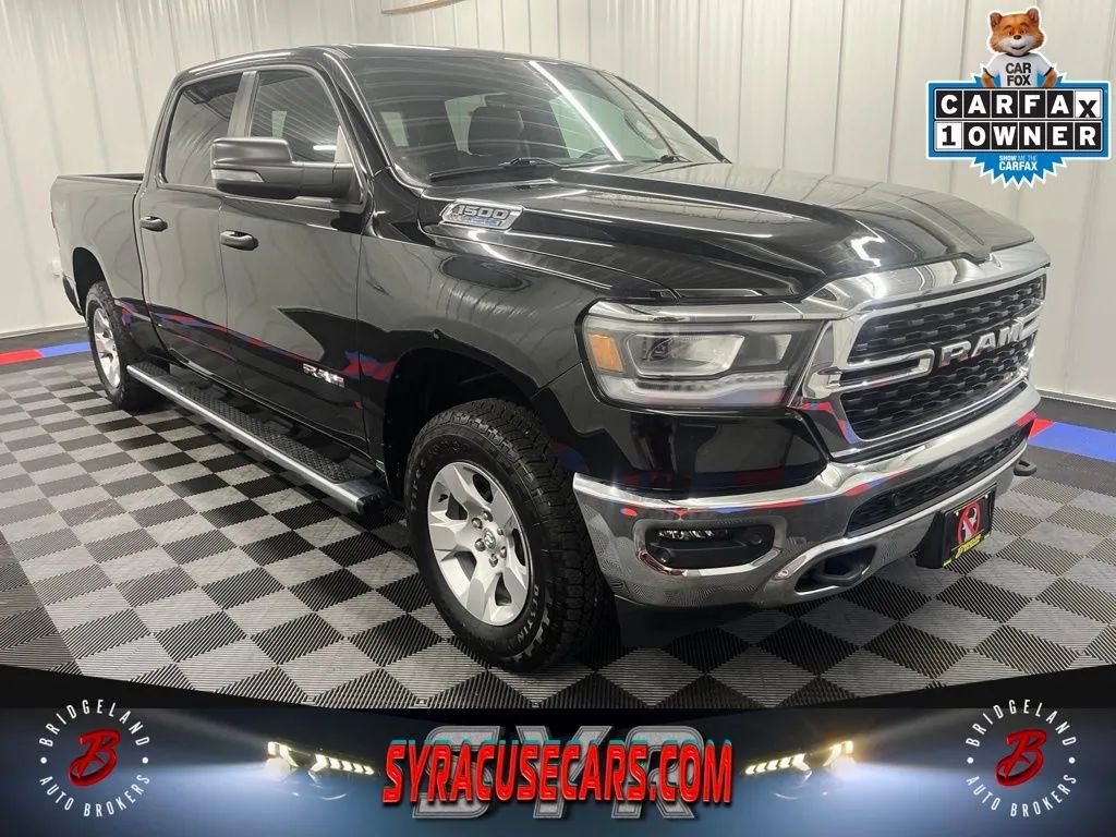 Black 2023 RAM 1500 Pickup Truck Four-Wheel Drive 8-Speed Automatic