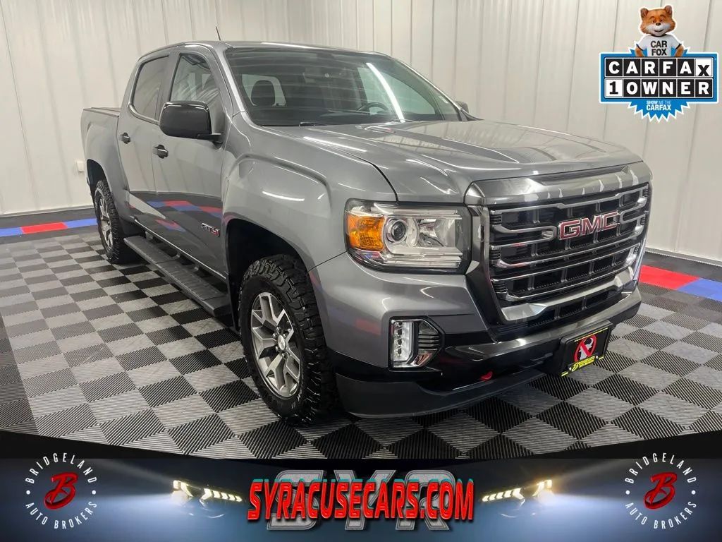Gray 2022 GMC Canyon Pickup Truck Four-Wheel Drive 6-Speed Automatic