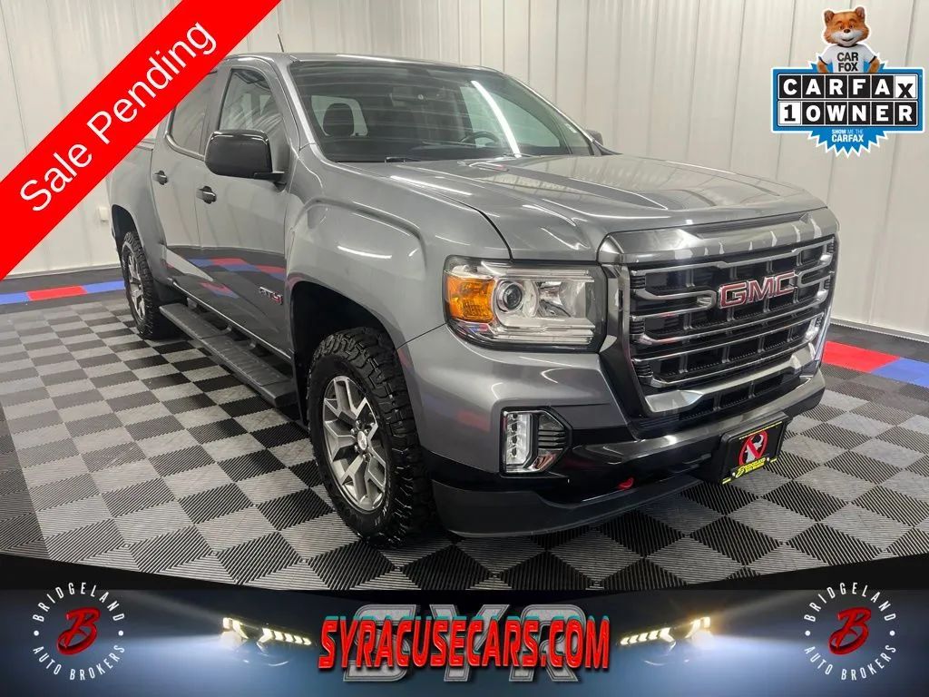 Gray 2022 GMC Canyon Pickup Truck Four-Wheel Drive 6-Speed Automatic